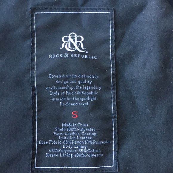 Faux Leather Motorcycle / Dystopian Jacket - Picture 7 of 8